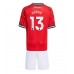 Manchester United Patrick Dorgu #13 Hjemmedraktsett Barn 2025-26 Korte ermer (+ Korte bukser)